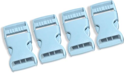 4 Pcs Light Pink Side Release Plastic Buckles 3/4 Inch (20mm) - Quick Clips for Backpack Strap Replacement Repair, Webbing Straps, Dog Collar Buckle, Wide Paracord, Survival Tactical Bracelet in Saudi Arabia