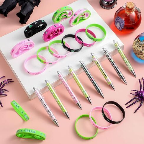 72 Pcs 4th of July Party Favors Patriotic Bracelets Pens Bulk Patriotic USA American Flag Rubber Wristbands Ballpoint Pens for Fourth of July Independence Day Gifts Office Home Supplies in Saudi Arabia