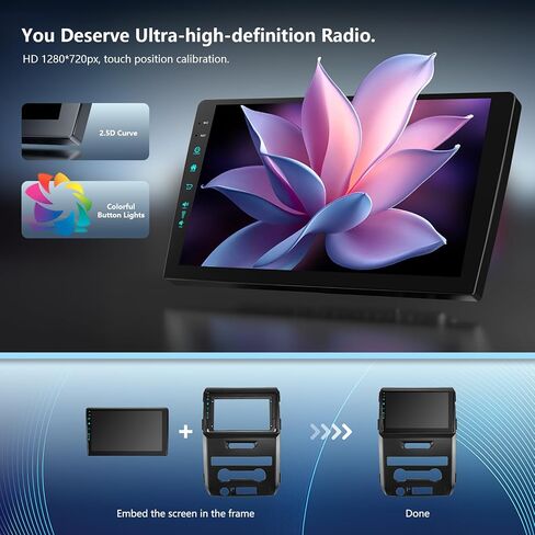 9 بوصة لراديو ستريو ترقية Android 13 لـ F150 2009-2012 مع Carplay Android Auto 1080p Camera/BT5.4 ((4RAM 64 ROM) 9inch) in Kuwait