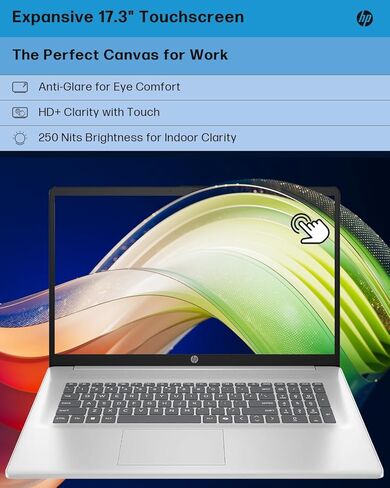 HP 17 Touch Scency Captop for Business ، Intel Ultra 7 255U ، Intel AI Boost (12 NPU TOPS) ، 64 GB DDR5 ، 4 TB SSD ، 17.3 HD+ TOUCH in Kuwait