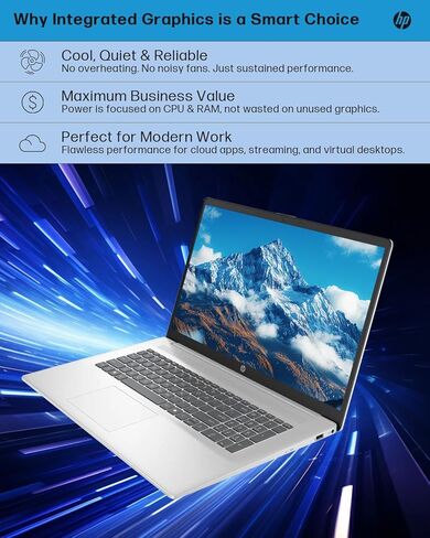 HP 17 Touch Scency Captop for Business ، Intel Ultra 7 255U ، Intel AI Boost (12 NPU TOPS) ، 64 GB DDR5 ، 4 TB SSD ، 17.3 HD+ TOUCH in Kuwait