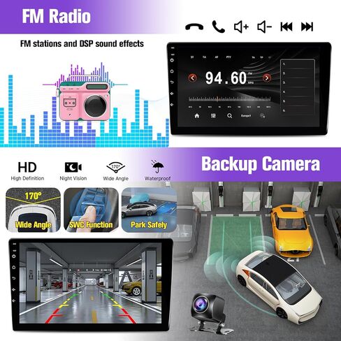 Radio Android Car Radio Toyota Corolla 2009 2010 2012 2013 ، شاشة لمس IPS 9 بوصة لاستريو Corolla مع رابط Carplay Android اللاسلكي ، ودعم Bluetooth/SWC/FM/MIC/Mirror رابط in Kuwait