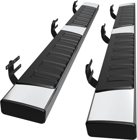 6.5 بوصة من الألواح والخطوات المتوافقة مع 2019-2025 دودج رام 1500 رباعية الكابينة/كابينة ممتدة جديدة على غرار الجسد خطوة نيرف بارات (استبعاد 19-24 رام كلاسيك) ، قضبان NERF in Kuwait