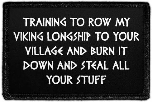 Viking to Do List - Buy an Axe, Name It Kindness, Kill People with Kindness | Hook and Loop Attach for Hats, Jeans, Vest, Coat | 2x3 in | by Pull Patch in Saudi Arabia