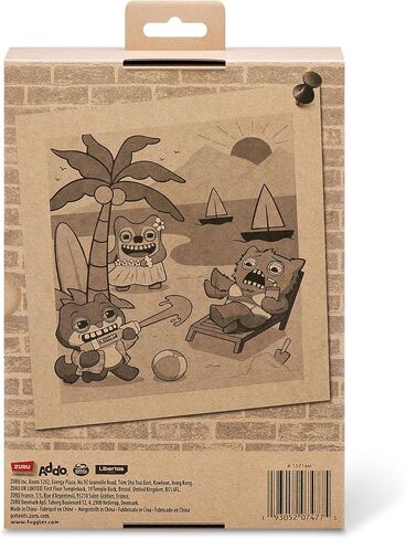 Vacay Vibes by Zuru ، وحش قبيح مضحك ، أفخم ، قابلة للتحصيل ، لعبة (أرنب مسعور - أحمر) in Kuwait