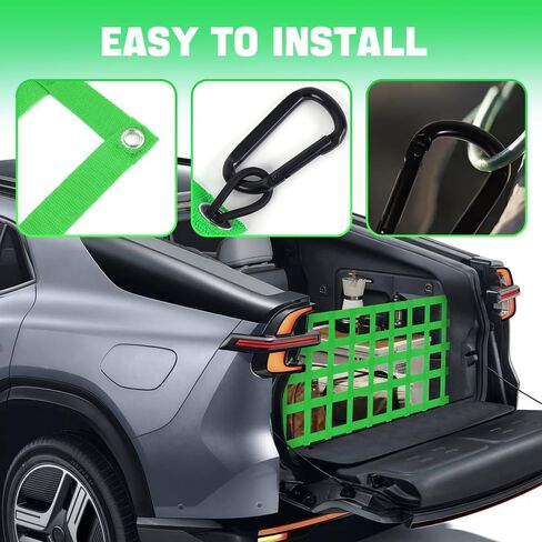 Tailgate Net for Pickup Truck Bed, Heavy Duty Tailgate Mesh Cargo Netting Cargo Net with Hooks for Chevrolet, Ford, Toyota, Dodge RAM, Jeep in Kuwait