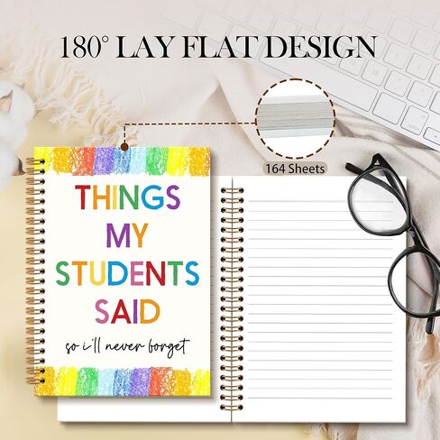 Teacher Gifts Notebook Journal, Teacher Journal, Things My Students Said Funny Notebooks Gifts for Teachers Women, Teachers College School Office Supplies, TeachersDay Gift, 6x8.2In in Kuwait
