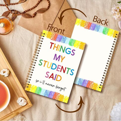 Teacher Gifts Notebook Journal, Teacher Journal, Things My Students Said Funny Notebooks Gifts for Teachers Women, Teachers College School Office Supplies, TeachersDay Gift, 6x8.2In in Kuwait