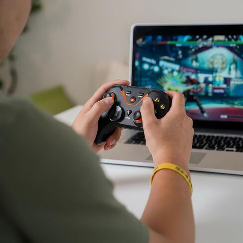 Wireless Gaming Controller for PC: Wired & 2.4G & Bluetooth Controller with 6-Axis Motion, 4-Motor Stereo Vibration, Turbo, Ergonomic Pro Controller, Use for PC/NS/Android (No Xbox/PS, 2 units Black) in Saudi Arabia
