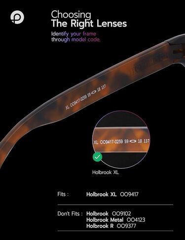 العدسات البديلة لـ Oakley Holbrook XL OO9417 59mm Sunglass in Saudi Arabia