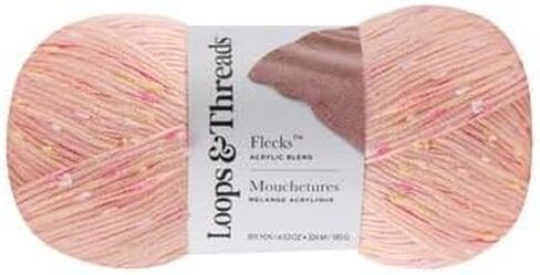 Flecks Yarn by Loops & Threads - Yarn for Knitting, Crochet, Weaving, and Arts & Crafts - Blue, Acrylic Blend, 6.53 oz in Saudi Arabia