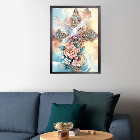 CEOVR Seaside House Atties Diamond Art Kits للبالغين ، ونقاط اللوحة الماسية الشاطئية DIY GEM ART ، و CANET CARFS KITS DICER FOR Home Office 12x16in in Saudi Arabia