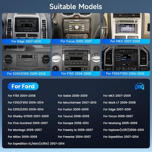 [2G + 64G] SteroRoid Car Steroo for Ford F150 F250 F350 2004-2008/for Ford Explorer Edge مع CARPLAY Android Auto ، راديو لمس 7 بوصات مع GPS Bluetooth wifi dsp fm/rds canbus + camera in Saudi Arabia
