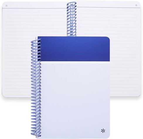 Erin Condren 7x9 Monochrome Spiral Notebook, Lined Layout with 80 Lb. Paper, Fuchsia Monochrome Classic Cover, Lined Notebook, Colored Coil in Saudi Arabia
