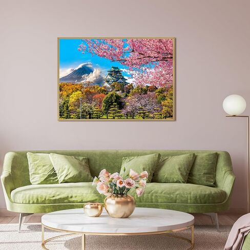 HUADADA 1000 Piece Puzzles for Adults - Elf Tree House - Jigsaw Puzzles for Adults and Kids 1000 Piece Fairy Tale House Educational Games Colorful Puzzles for Home Decoration in Saudi Arabia