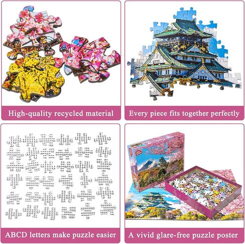 HUADADA 1000 Piece Puzzles for Adults - Elf Tree House - Jigsaw Puzzles for Adults and Kids 1000 Piece Fairy Tale House Educational Games Colorful Puzzles for Home Decoration in Saudi Arabia