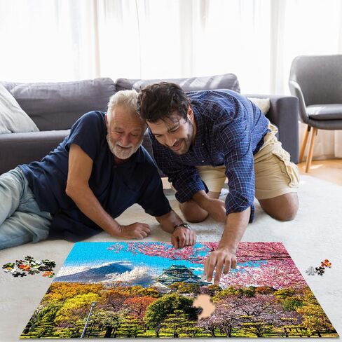 HUADADA 1000 Piece Puzzles for Adults - Elf Tree House - Jigsaw Puzzles for Adults and Kids 1000 Piece Fairy Tale House Educational Games Colorful Puzzles for Home Decoration in Saudi Arabia
