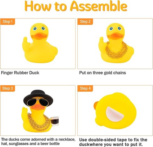 wonuu Rubber Duck Car Ornament Funny Office Gifts Duck Car Dashboard Decorations Quirky Decor Coffee Cup (3.54 Inches) in Saudi Arabia