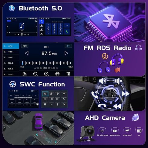 2+64GB Android 15 Car Stereo for Toyota Sienna 2011-2014 Wireless Carplay, 9'' Touch Screen Car Radio Android Auto, GPS Navi, WiFi, Bluetooth Audio Receiver, SWC, Backup Camera, FM RDS Radio in Saudi Arabia