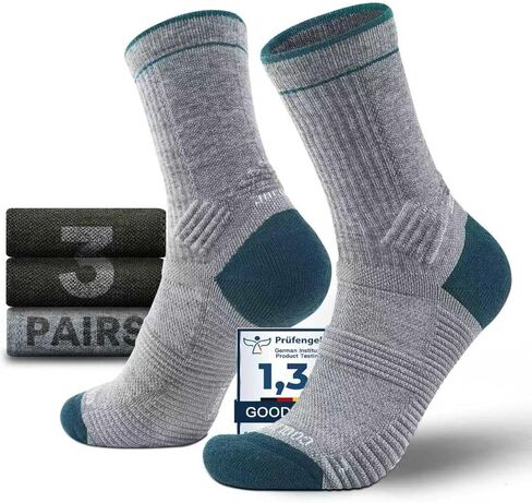 خفيفة الوزن طاقم ميكرو الجوارب المشي لمسافات طويلة Coolmax Merino Wool Compression Miosture Wicking anti-plister cushioned in Kuwait