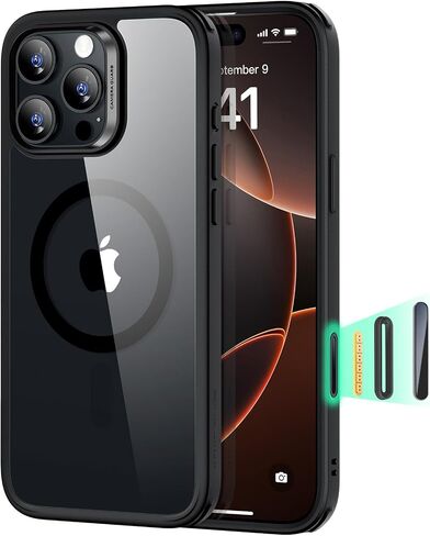 ESR for iPhone 17 Pro Max Case ، التحكم في الكاميرا ، متوافق مع Magsafe ، حماية من الدرجة العسكرية المقاومة للصدمات ، حالة الهاتف المغناطيسي لـ iPhone 17 Pro Max ، Classic Hybrid Case ، Frosted Pink in Kuwait