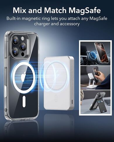 ESR for iPhone 17 Pro Max Case ، التحكم في الكاميرا ، متوافق مع Magsafe ، حماية من الدرجة العسكرية المقاومة للصدمات ، حالة الهاتف المغناطيسي لـ iPhone 17 Pro Max ، Classic Hybrid Case ، Frosted Pink in Kuwait
