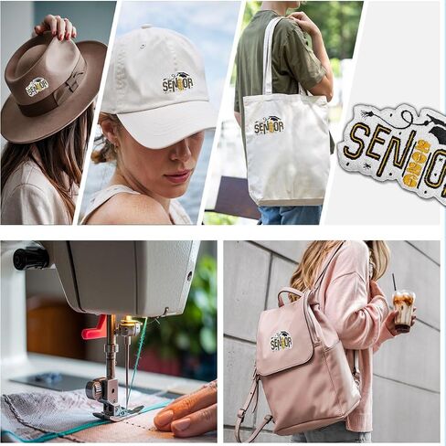 2026 Senior Pottored Patch-School Spirit Treague-On Iron-On Consure-on Cloths و Backpacks و Hats و Alcs-هدية لطلاب المدارس الثانوية والكلية ، الفصل الدراسي 2026 Pride Patch-3 "X3" in Kuwait