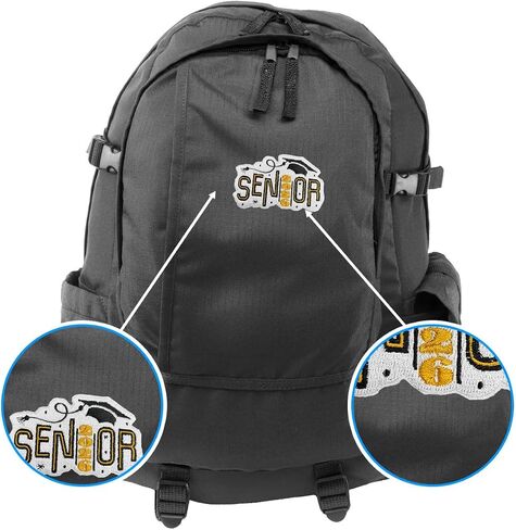 2026 Senior Pottored Patch-School Spirit Treague-On Iron-On Consure-on Cloths و Backpacks و Hats و Alcs-هدية لطلاب المدارس الثانوية والكلية ، الفصل الدراسي 2026 Pride Patch-3 "X3" in Kuwait