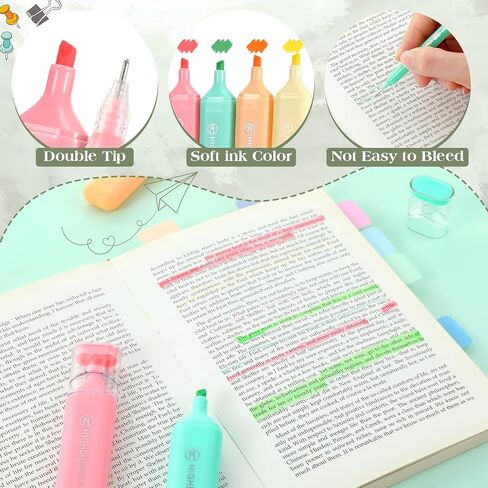 Eersida 58 Pcs Coquette Aesthetic School Office Supplies with Large Pencil Pouch Ink Gel Pens Highlighters Pink Bow Sticky Notes Color Pens Stapler Set for Student Stationary in Saudi Arabia