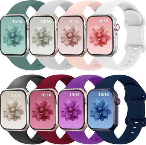 متوافق مع Watch Band 40mm 38mm 41mm 42mm 44mm 45mm 49mm Men Women ، حزام بديل للرياضة للتنفس لـ IWatch Ultra Series 8 7 6 5 4 3 2 1 SE ، 12Pack in Saudi Arabia