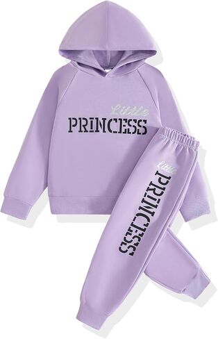 Toddler Girls Pant Set Hoodie Long Sleeve Fall Outfits Sweatsuits Girls' Clothing Sets 2 Piece in Kuwait
