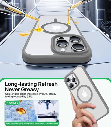 Magnetic for iPhone 17 Case, [Anti-Slip] [Military-Grade Drop Protection] [Camera Protection] Skin-Friendly Slim Translucent Shockproof Protective for iPhone 17 Phone Case, Crystal Clear in Saudi Arabia