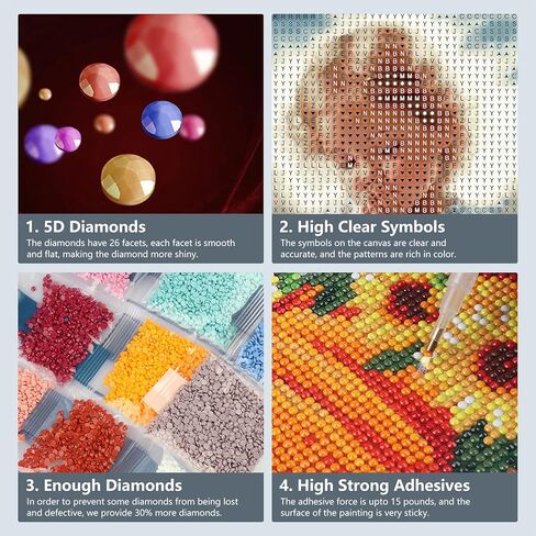 SJUTOUCI Gnome Diamond Art Painting Kits for Adults, Beach Diamond Art Kits for Beginners, 5D DIY Full Drill Gem Craft Art for Home Decor Gift 12x12 inch in Saudi Arabia