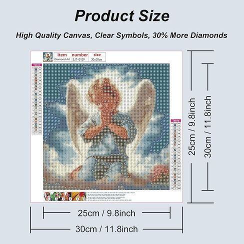 SJUTOUCI Gnome Diamond Art Painting Kits for Adults, Beach Diamond Art Kits for Beginners, 5D DIY Full Drill Gem Craft Art for Home Decor Gift 12x12 inch in Saudi Arabia