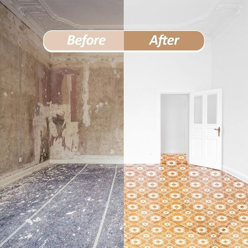 Zonon 4 PCS stencil كبيرة الأرضية لأرضيات الطلاء 2 pcs 18 × 18 بوصة ، 2 pcs 18 × 9 بوصة قابلة لإعادة الاستخدام القابلة للاستمرار على جدار القوالب النمط لقرص قصاصات DIY in Saudi Arabia