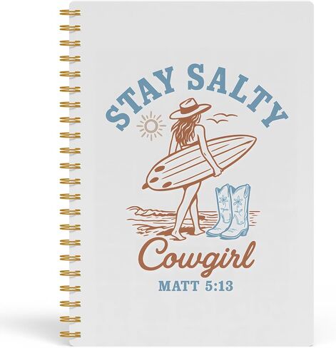 Fiswafy Tropical Palm Tree دفتر ، Journal Coastal Beach Journal ، Blue Beachy Journal للكتابة ، هدايا عاشق الشاطئ للنساء الرجال ، دفتر حلزوني جمالي ، 5.5x8.3 بوصة 554 in Saudi Arabia