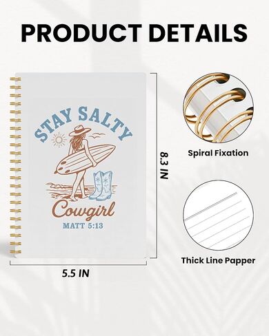 Fiswafy Tropical Palm Tree دفتر ، Journal Coastal Beach Journal ، Blue Beachy Journal للكتابة ، هدايا عاشق الشاطئ للنساء الرجال ، دفتر حلزوني جمالي ، 5.5x8.3 بوصة 554 in Saudi Arabia