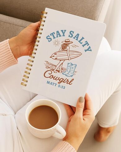Fiswafy Tropical Palm Tree دفتر ، Journal Coastal Beach Journal ، Blue Beachy Journal للكتابة ، هدايا عاشق الشاطئ للنساء الرجال ، دفتر حلزوني جمالي ، 5.5x8.3 بوصة 554 in Saudi Arabia
