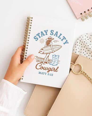 Fiswafy Tropical Palm Tree دفتر ، Journal Coastal Beach Journal ، Blue Beachy Journal للكتابة ، هدايا عاشق الشاطئ للنساء الرجال ، دفتر حلزوني جمالي ، 5.5x8.3 بوصة 554 in Saudi Arabia