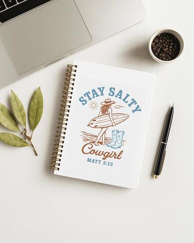 Fiswafy Tropical Palm Tree دفتر ، Journal Coastal Beach Journal ، Blue Beachy Journal للكتابة ، هدايا عاشق الشاطئ للنساء الرجال ، دفتر حلزوني جمالي ، 5.5x8.3 بوصة 554 in Saudi Arabia