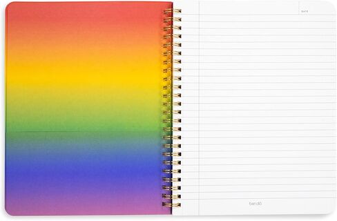 ban.do Rough Draft Mini Spiral Notebook with Saying, 8.5" x 6.75" with Pockets and 160 Lined Pages (Pink Plaid) in Saudi Arabia