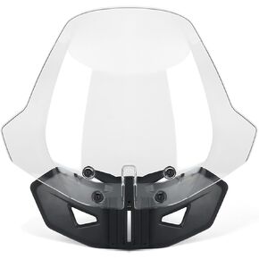 Windshield for Can-Am Ryker 600 900 Sport Rally Edition Adjustable Motorcycle Front Wind Shield Wind Deflector Windscreen Accessories for Can-Am Ryker All Models 2019-2023 (Smoky Gray) in Kuwait