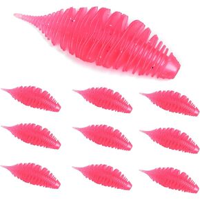 Soft Swimbait Lures, Soft Plastic Fishing Lures Kit, Bass Fishing Lure Swim Baits with 5 Color, Threaded Small Needle Tail for Trout, Crappie, Bass, Redfish, Freshwater, Saltwater in Saudi Arabia