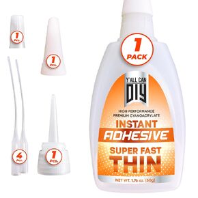 Y’allCanDiy Super Glue for Automotive 3 Pk x 0.7 Oz. (20g) – High-Strength Instant Bond for Car Parts, Metal, Plastic, Rubber, Glass & Trim Repairs – Precise, Easy to Apply in Kuwait