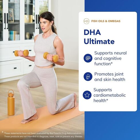 مغلفات نقية DHA Ultimate | استخراج ثاني أكسيد الكربون الفائق الصديق للبيئة استخراج زيت السمك DHA | 60 كبسولات softgel in Saudi Arabia