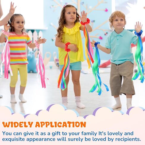 12 PCS قوس قوس قزح رقص شرائط قوس قزح الإيقاع لافتات معصم معصمها يدوي إيقاع لافتات الجمب in Kuwait