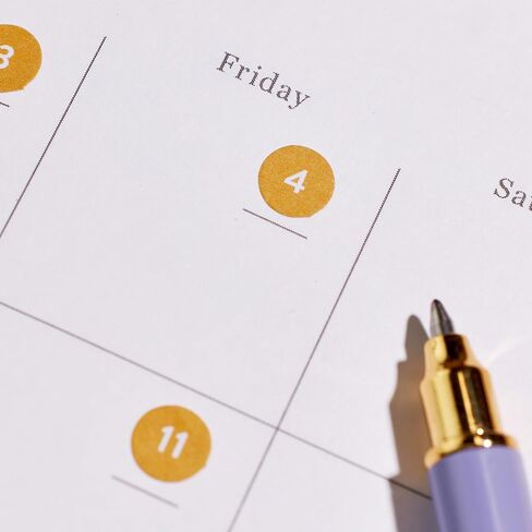 Erin Condren Date Dots Calendar Stickers, 12 Months of Date Dot Stickers, For Undated Planners, Agendas & Calendars, Clear Sticker Design in Saudi Arabia