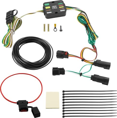 56327 تسخير الأسلاك مقطورة ، مجموعة أسلاك مقطورة من جانب مركبة من جانب مركبة لعام 2015-2024 F-ORD Transit 150 ، 250 ، 350 ، HD ، 4 اتصالات T المسطحة لشاحنات الشحن العابرة ، عربة الركاب in Kuwait