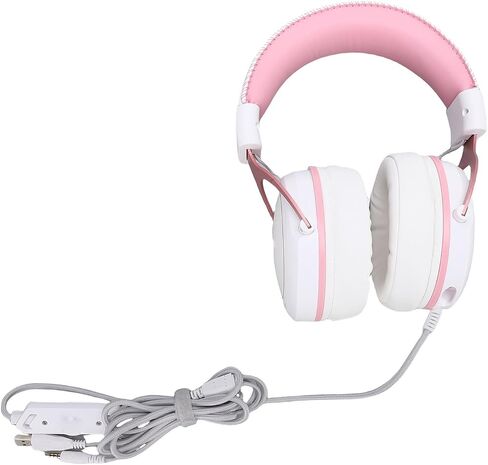GOWENIC Wired Headphones, Ergonomic Omnidirectional Voice Pickup Aluminum Gaming Headset Flexible Soft for PC (Black Red) in Saudi Arabia