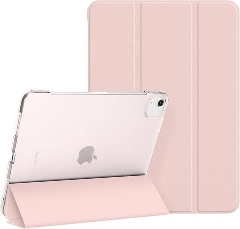 بالنسبة للهواء iPad 13 بوصة M3/M2 2025/2024 CASE ، IPAD PRO 12.9 (6th/5th Gen 2022/2021) ، قشرة قذيفة متتالية من الكمبيوتر الصلب مع Way Wake/Sleep و Trifold Stand و Support Pencil Pro ، White in Kuwait